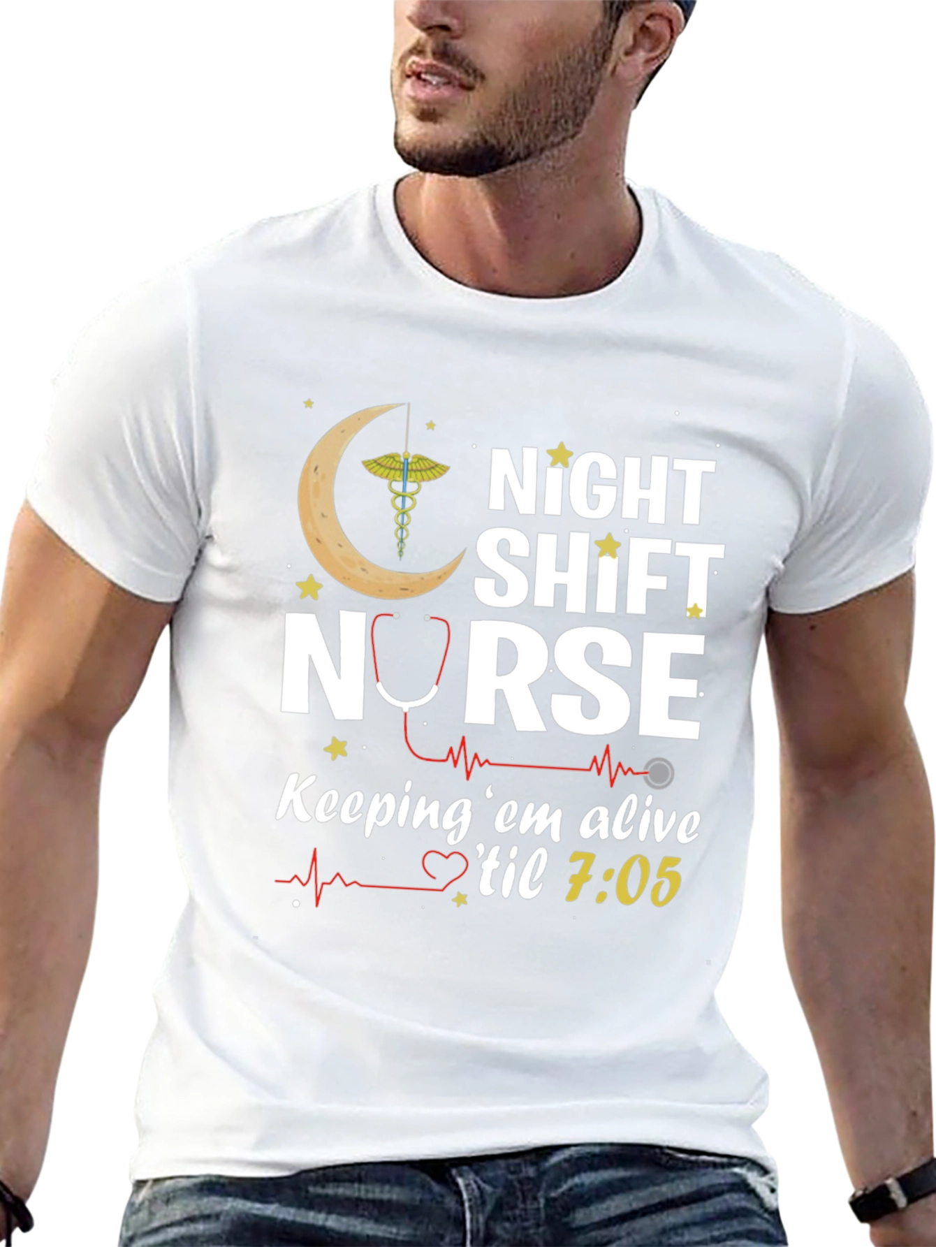 Night Shift Nurse T-Shirt - Keeping em Alive
