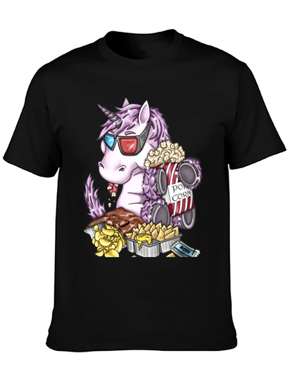 Unicorn Movie Night Graphic Tee