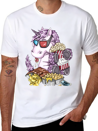 Unicorn Movie Night Graphic Tee