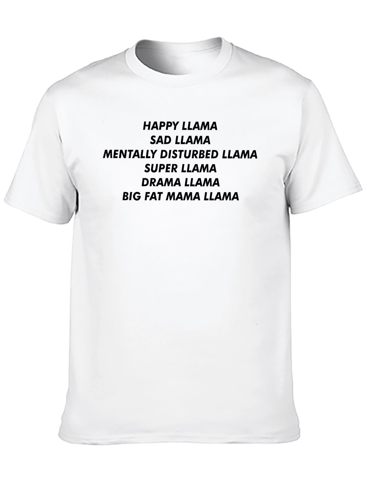 Funny Llama T-Shirt - Happy Sad Drama Llama Tee