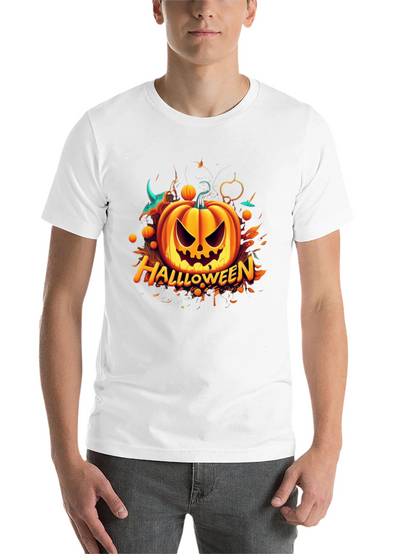 Halloween Pumpkin Graphic T-Shirt - Spooky Season Apparel