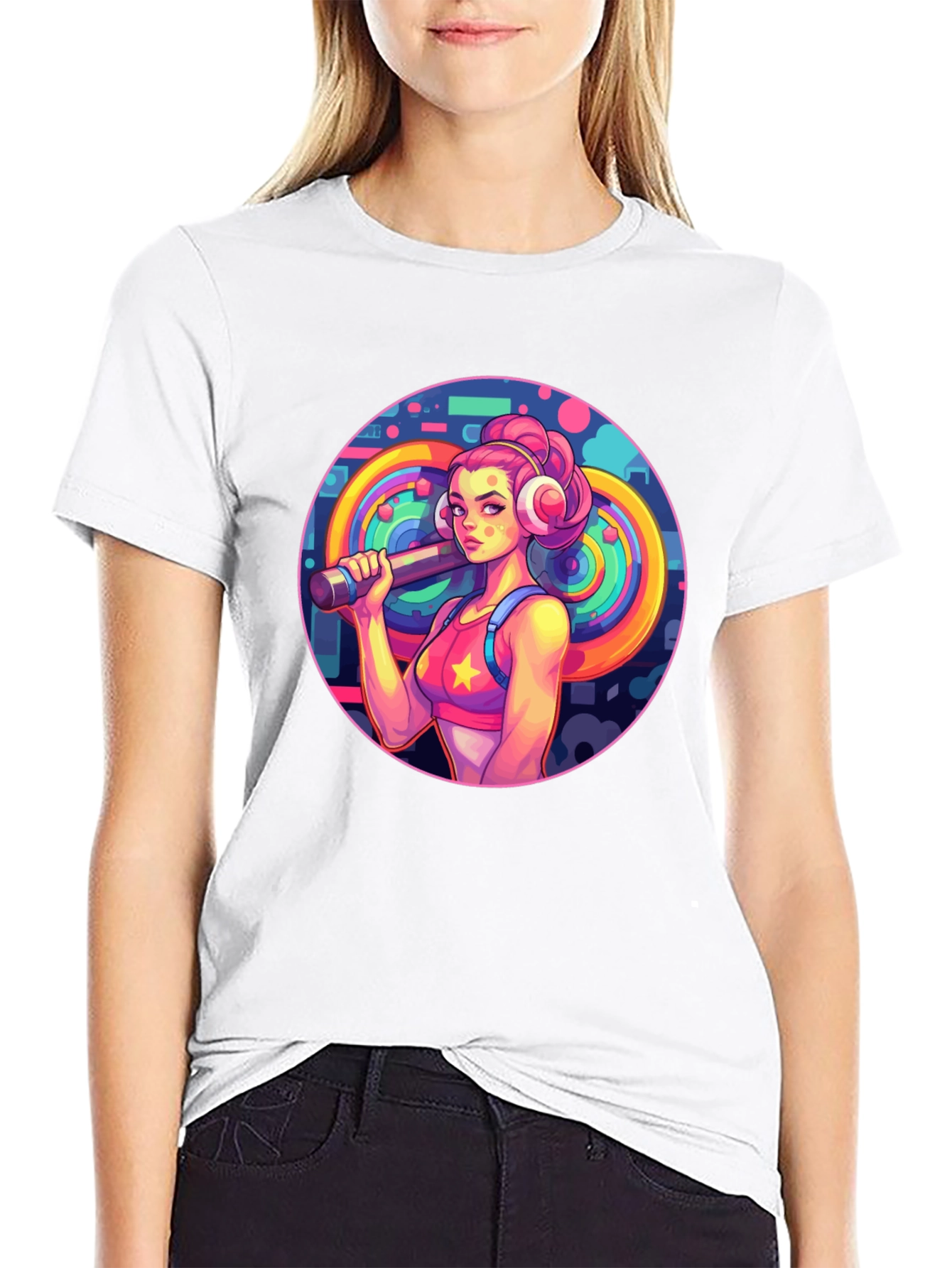 Retro Fitness Girl Tee