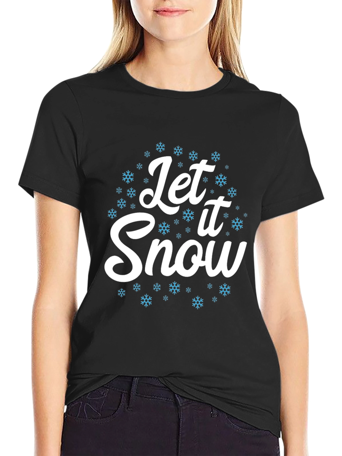 Let It Snow Graphic Tee - Holiday Season
