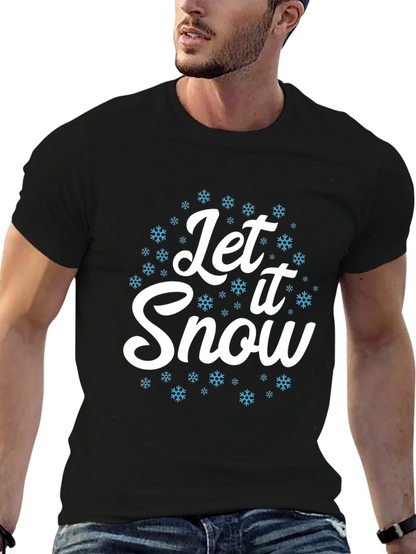 Let It Snow Graphic Tee - Holiday Season