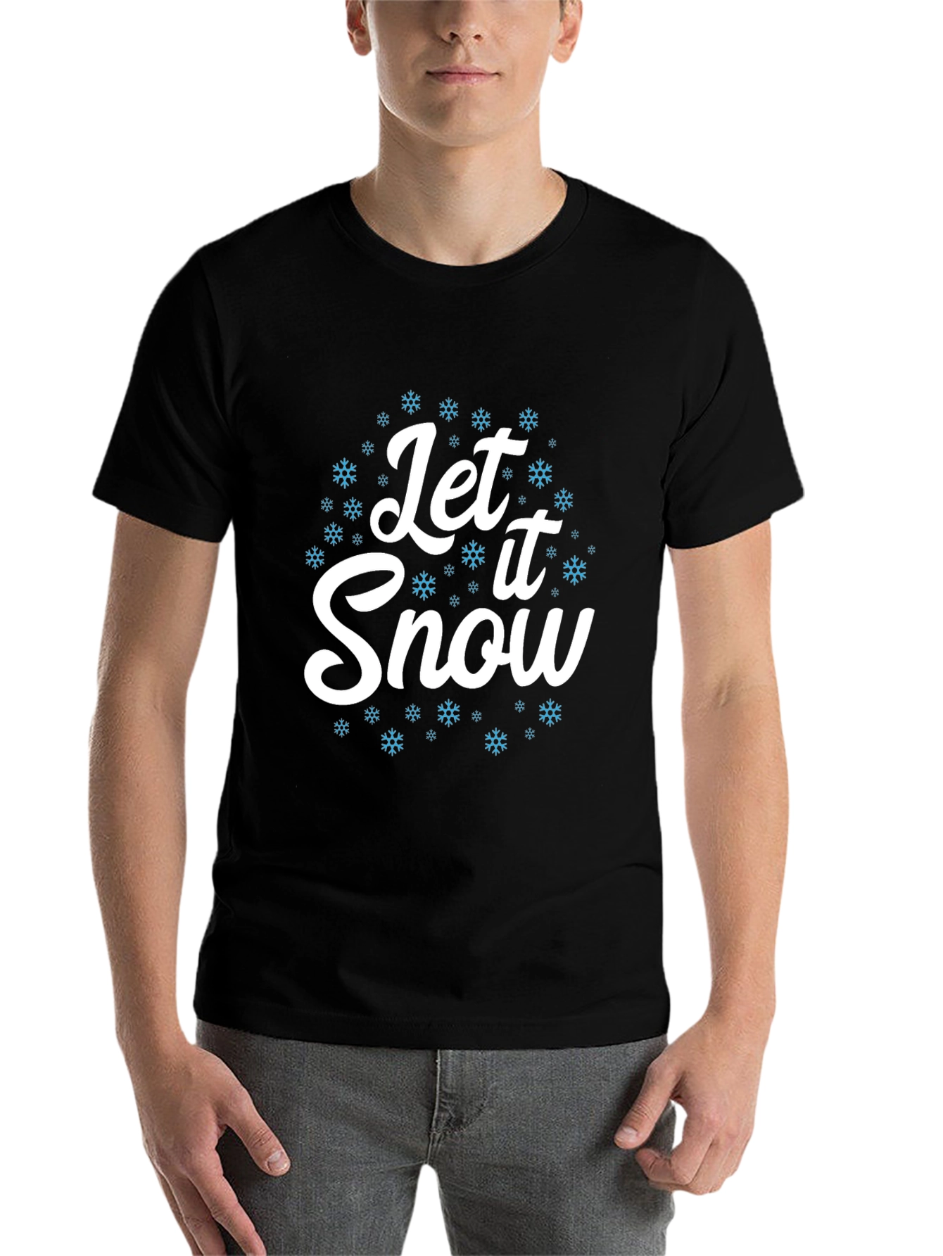 Let It Snow Graphic Tee - Holiday Season