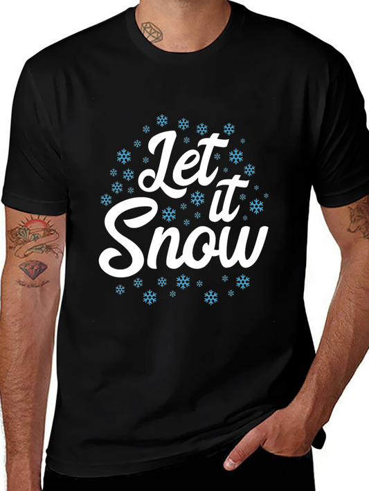 Let It Snow Graphic Tee - Holiday Season