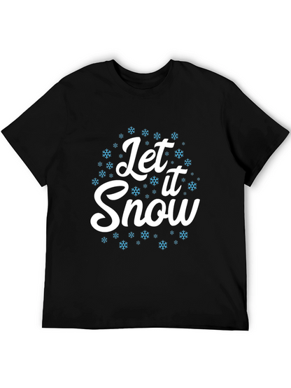 Let It Snow Graphic Tee - Holiday Season