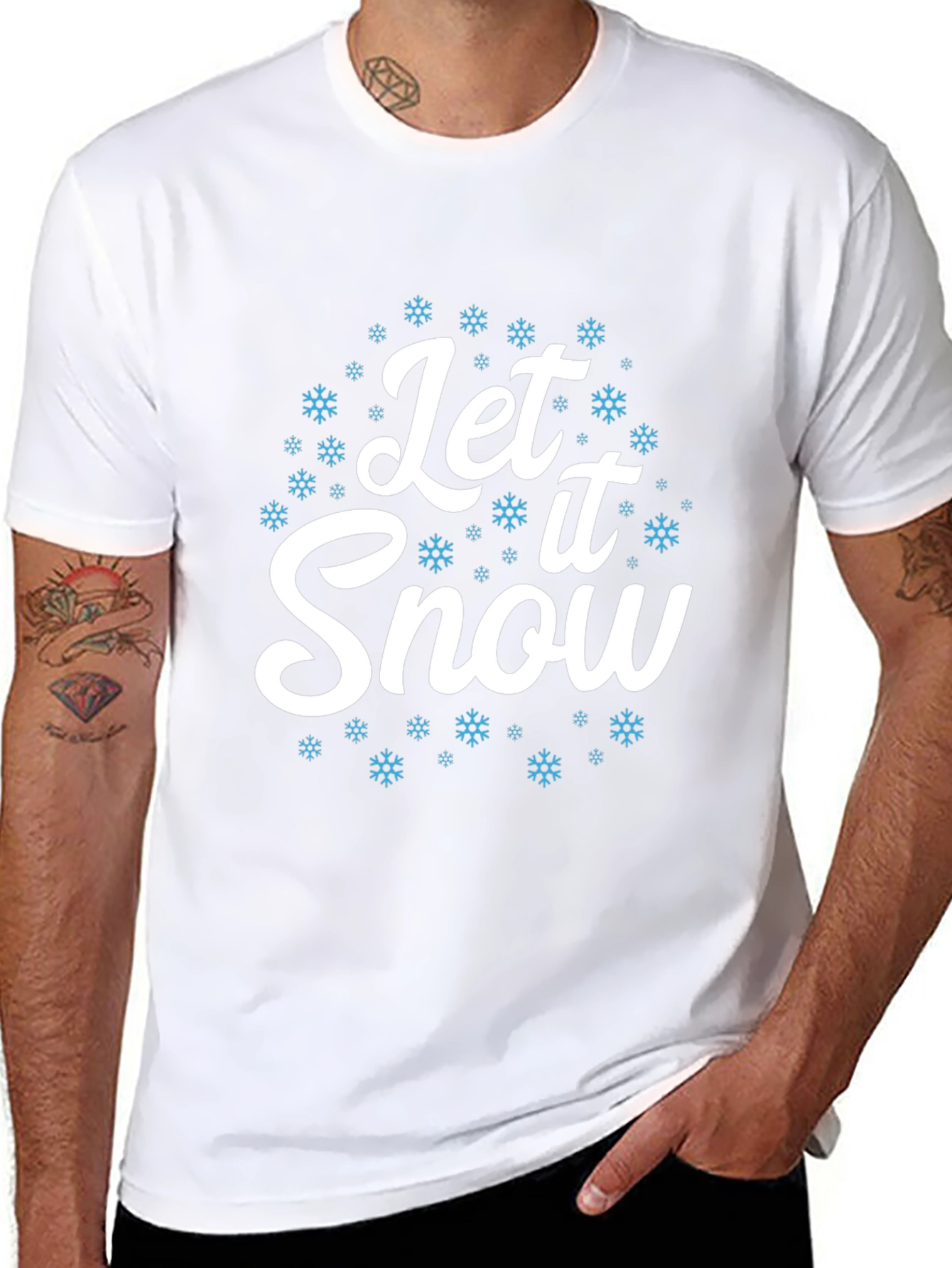 Let It Snow Graphic Tee - Holiday Season
