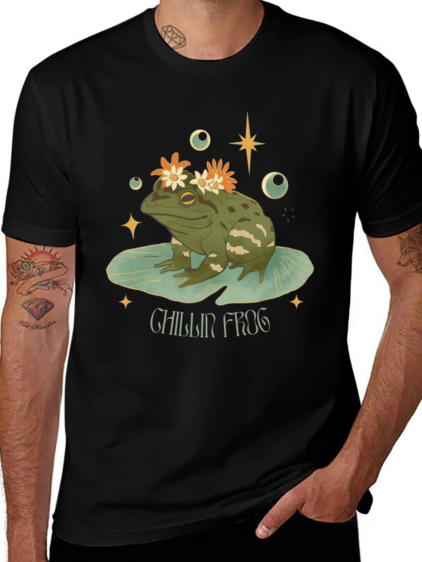 Chillin Frog Graphic Tee - Relaxed & Stylish