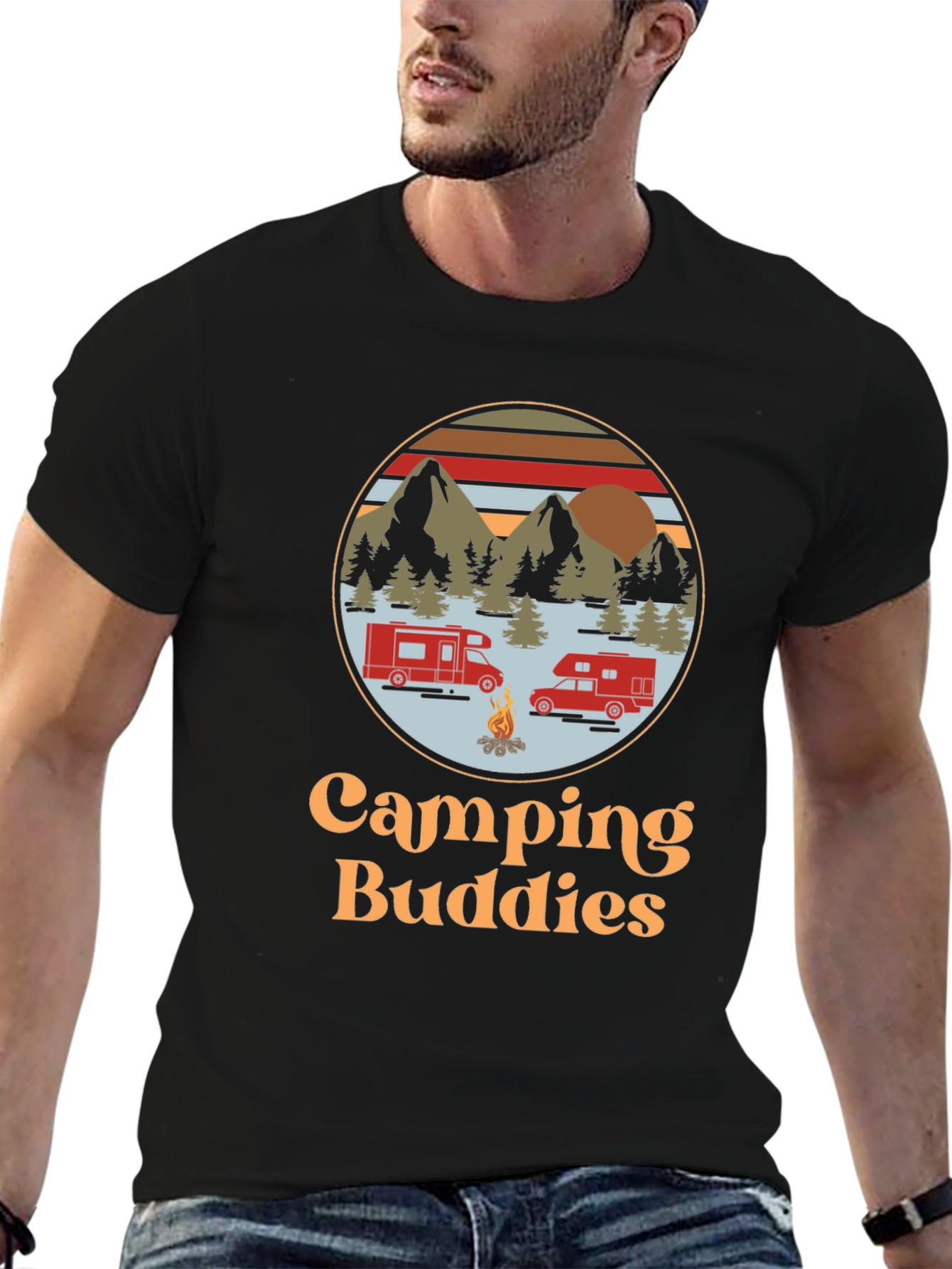 Camping Buddies Graphic Tee - Adventure Ready!