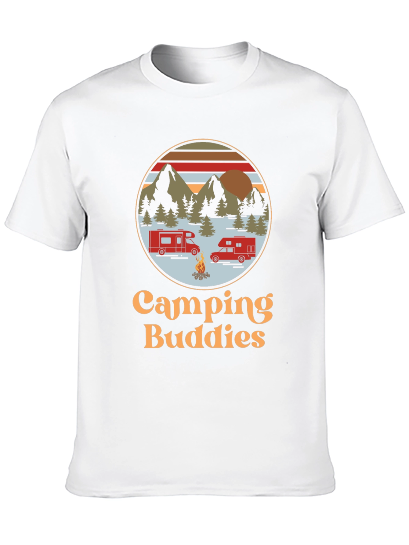 Camping Buddies Graphic Tee - Adventure Ready!