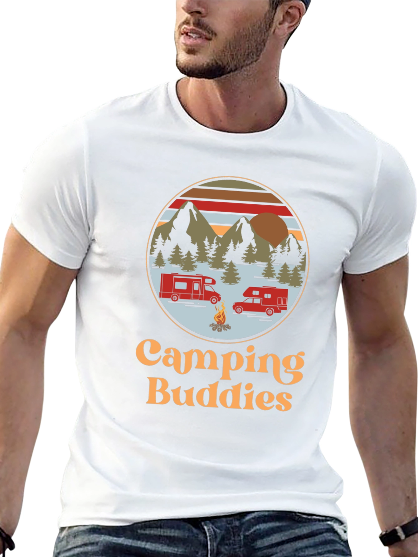 Camping Buddies Graphic Tee - Adventure Ready!