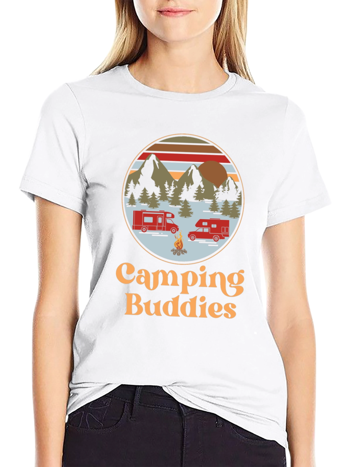 Camping Buddies Graphic Tee - Adventure Ready!