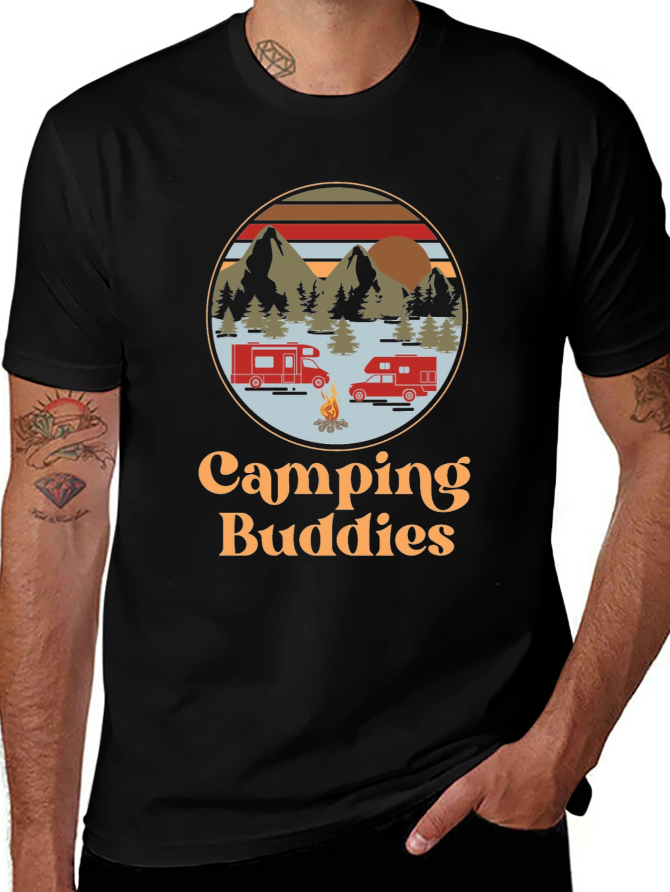 Camping Buddies Graphic Tee - Adventure Ready!