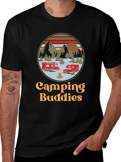 Camping Buddies Graphic Tee - Adventure Ready!