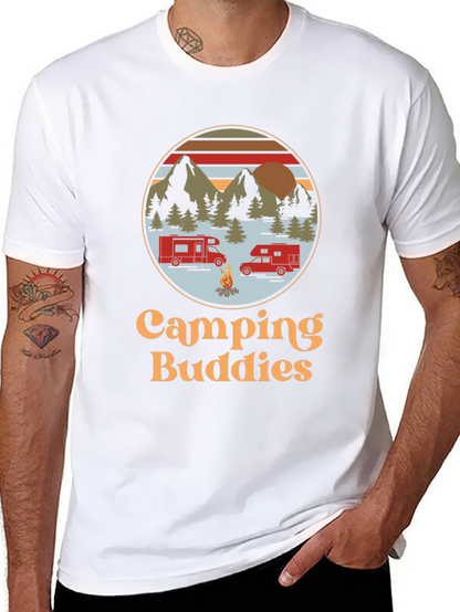 Camping Buddies Graphic Tee - Adventure Ready!