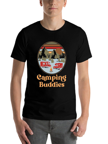 Camping Buddies Graphic Tee - Adventure Ready!