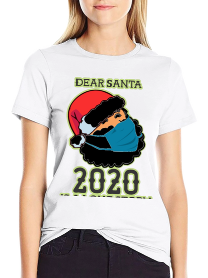 Dear Santa 2020 Masked Santa T-Shirt