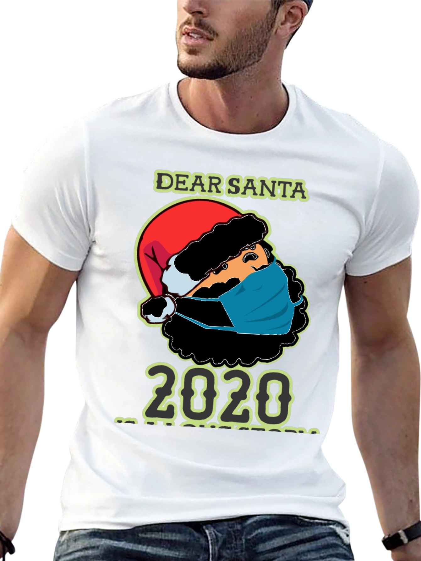 Dear Santa 2020 Masked Santa T-Shirt