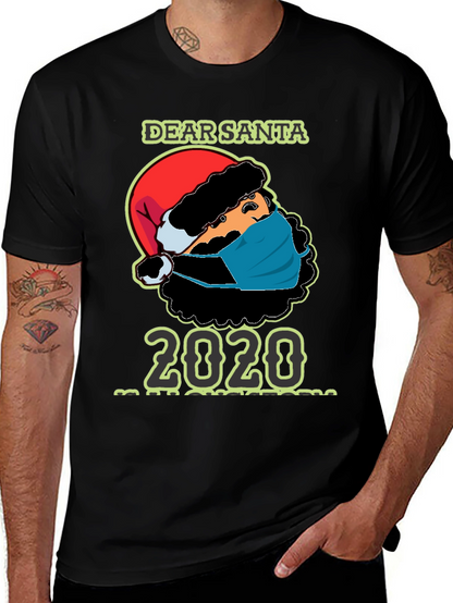 Dear Santa 2020 Masked Santa T-Shirt