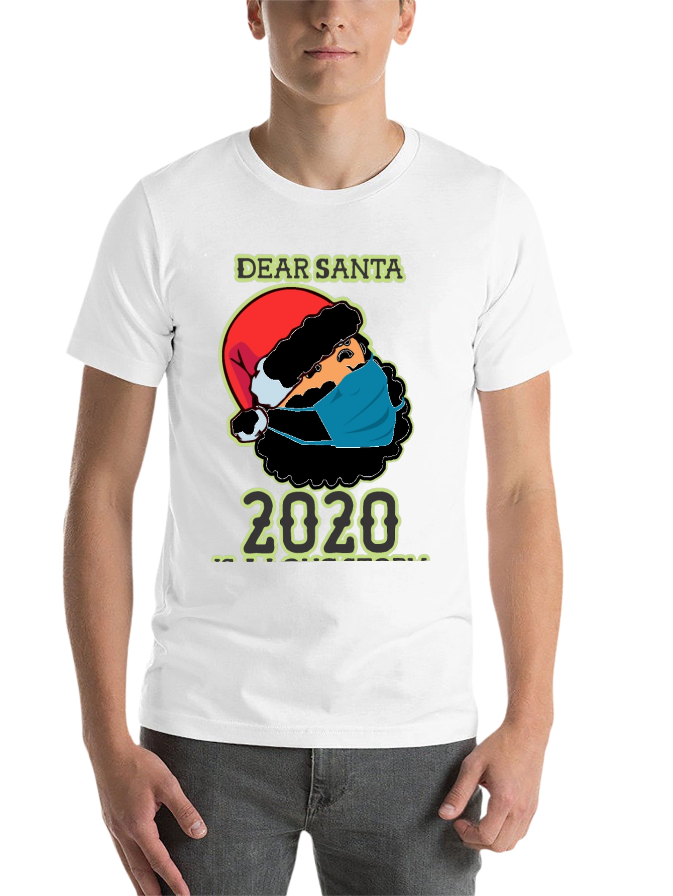 Dear Santa 2020 Masked Santa T-Shirt