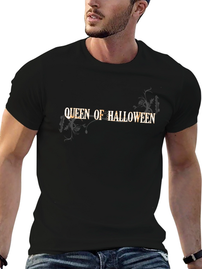 Queen of Halloween Black T-Shirt
