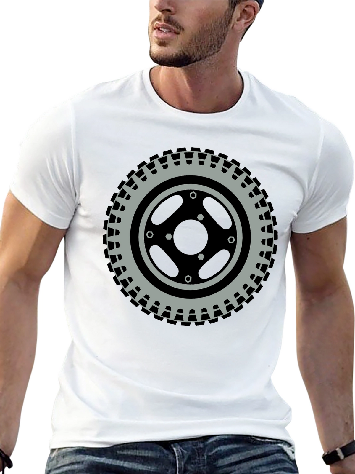Tire Graphic Tee - Round and Ready