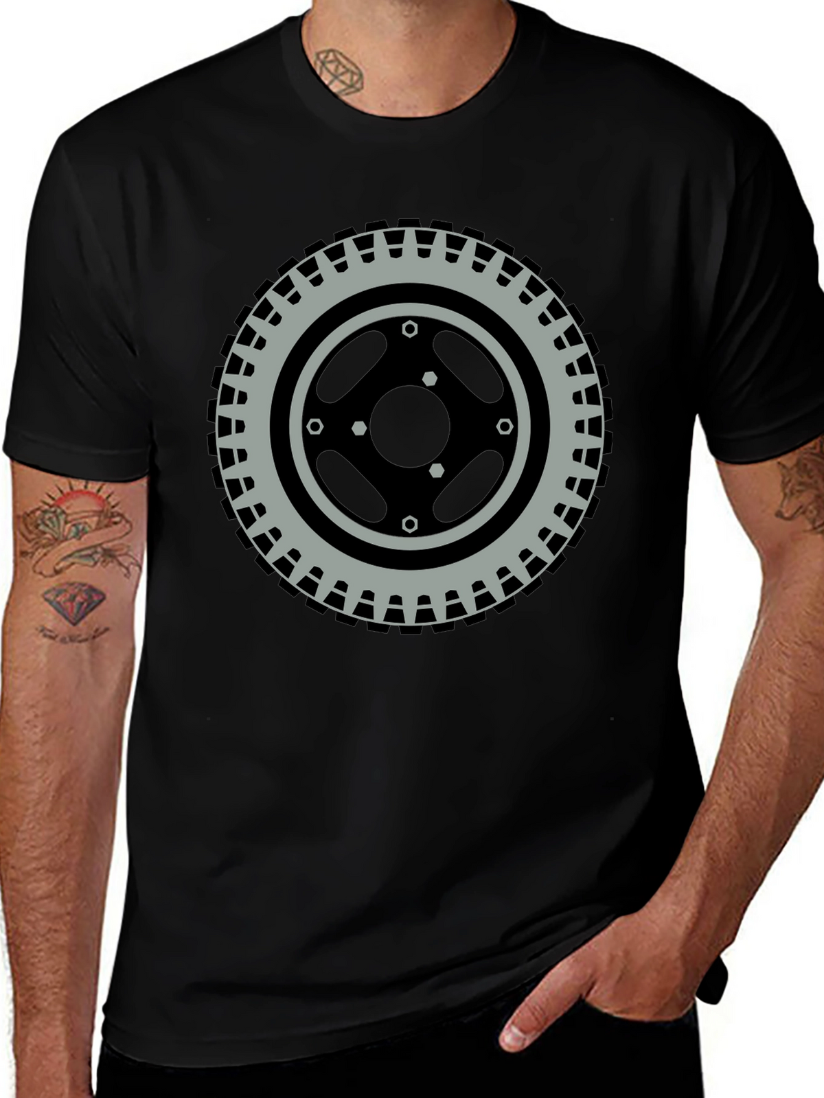 Tire Graphic Tee - Round and Ready