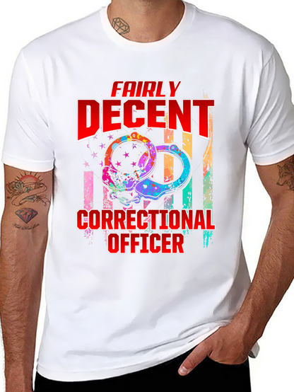 Fairly Decent Correctional Officer Graphic T-Shirt
