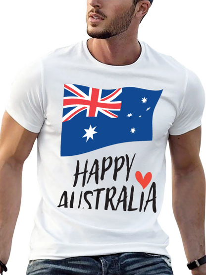 Happy Australia Day T-Shirt - Unisex Black Tee
