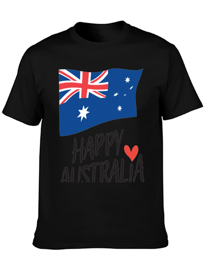Happy Australia Day T-Shirt - Unisex Black Tee