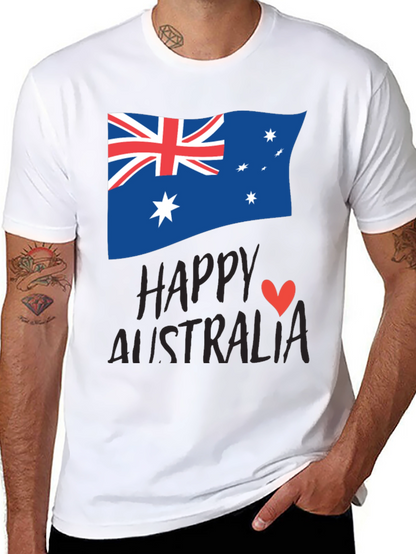 Happy Australia Day T-Shirt - Unisex Black Tee