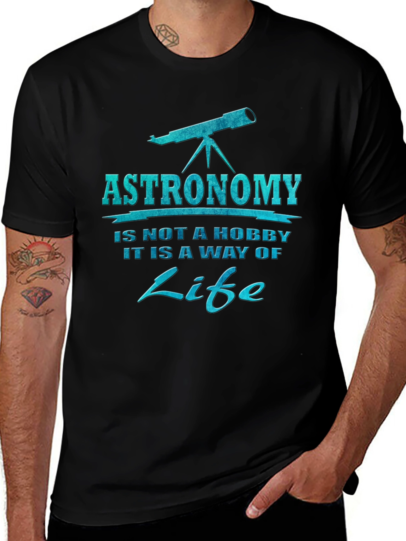 Astronomy is a Way of Life Black T-Shirt