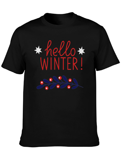 Hello Winter Graphic Tee - Holiday Style