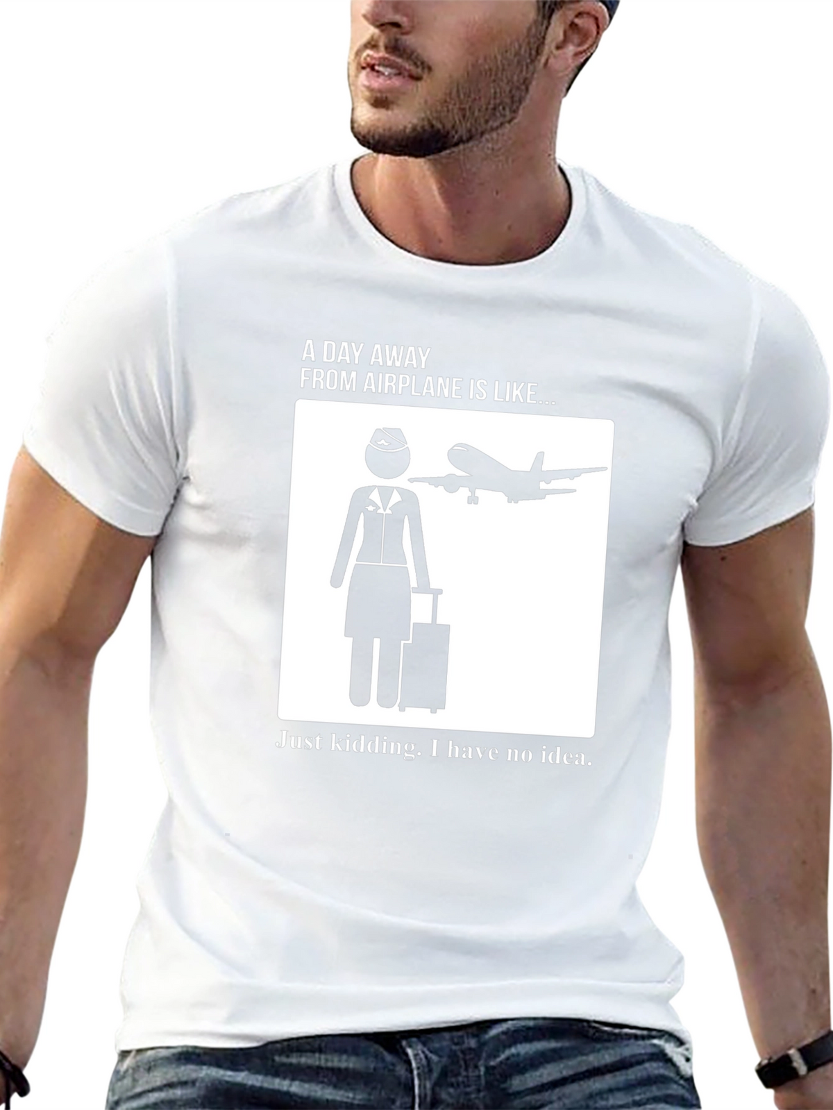 Airplane Humor T-Shirt: Cabin Crew Graphic Tee