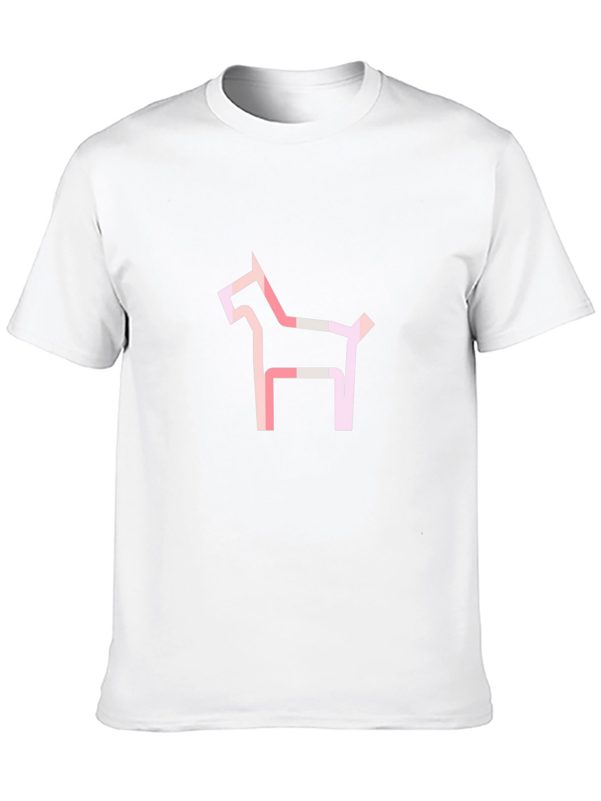 Abstract Dog Graphic Tee - Modern Black T-Shirt