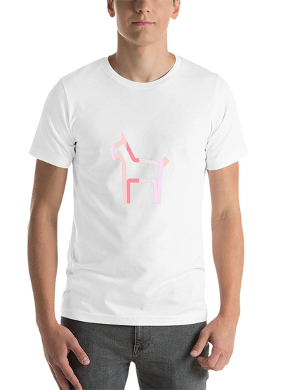 Abstract Dog Graphic Tee - Modern Black T-Shirt