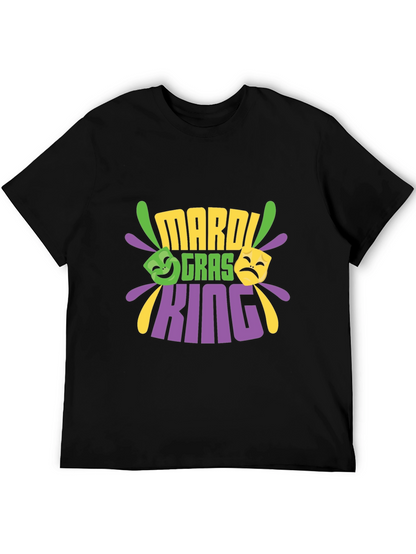 Mardi Gras King Black T-Shirt