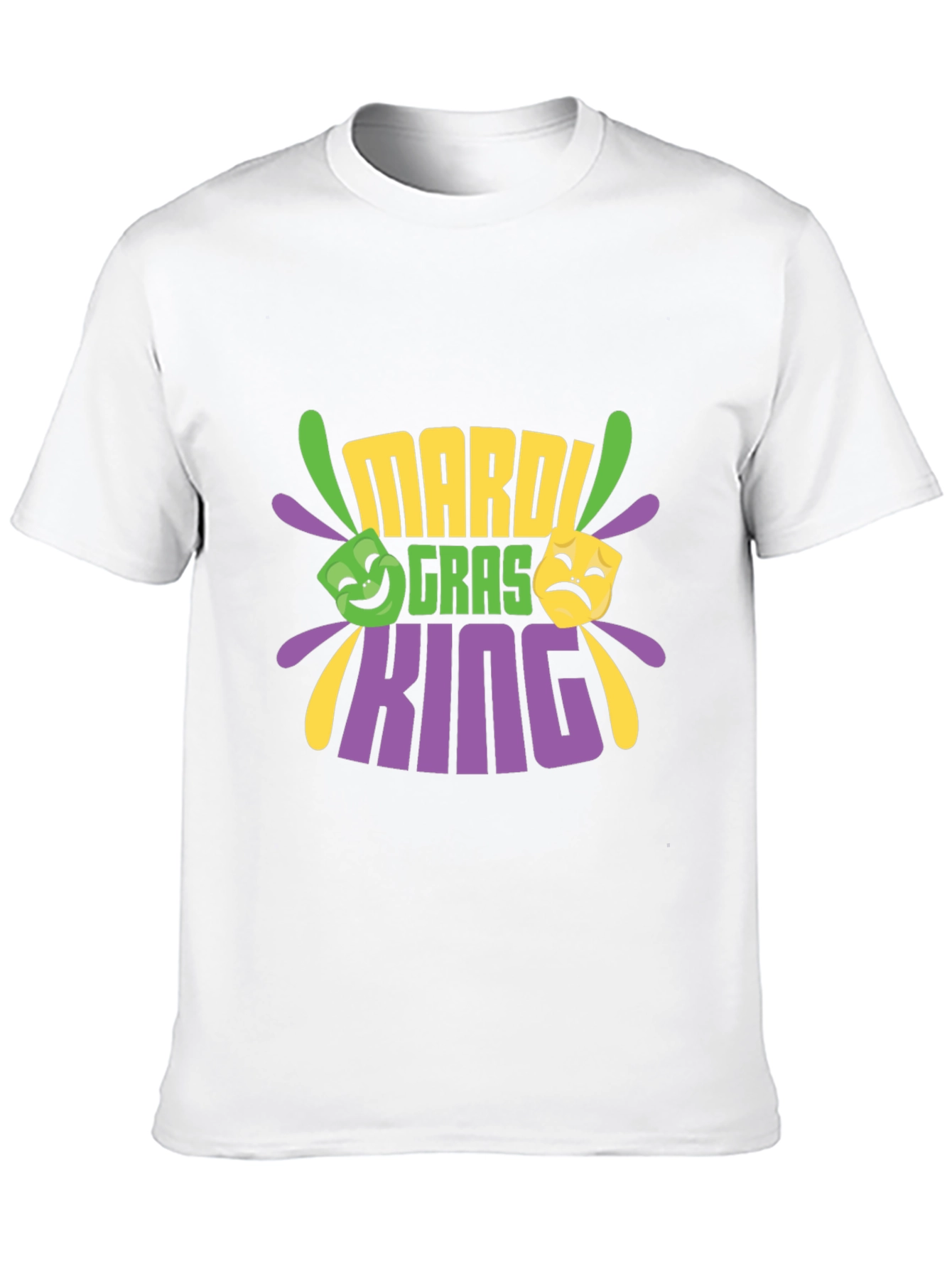 Mardi Gras King Black T-Shirt