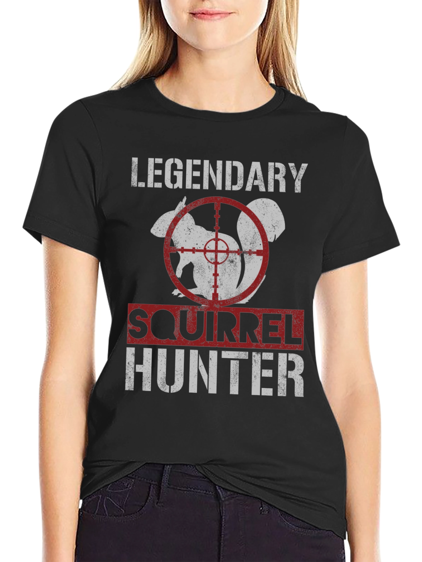 Legendary Squirrel Hunter T-Shirt - Funny Hunting Tee