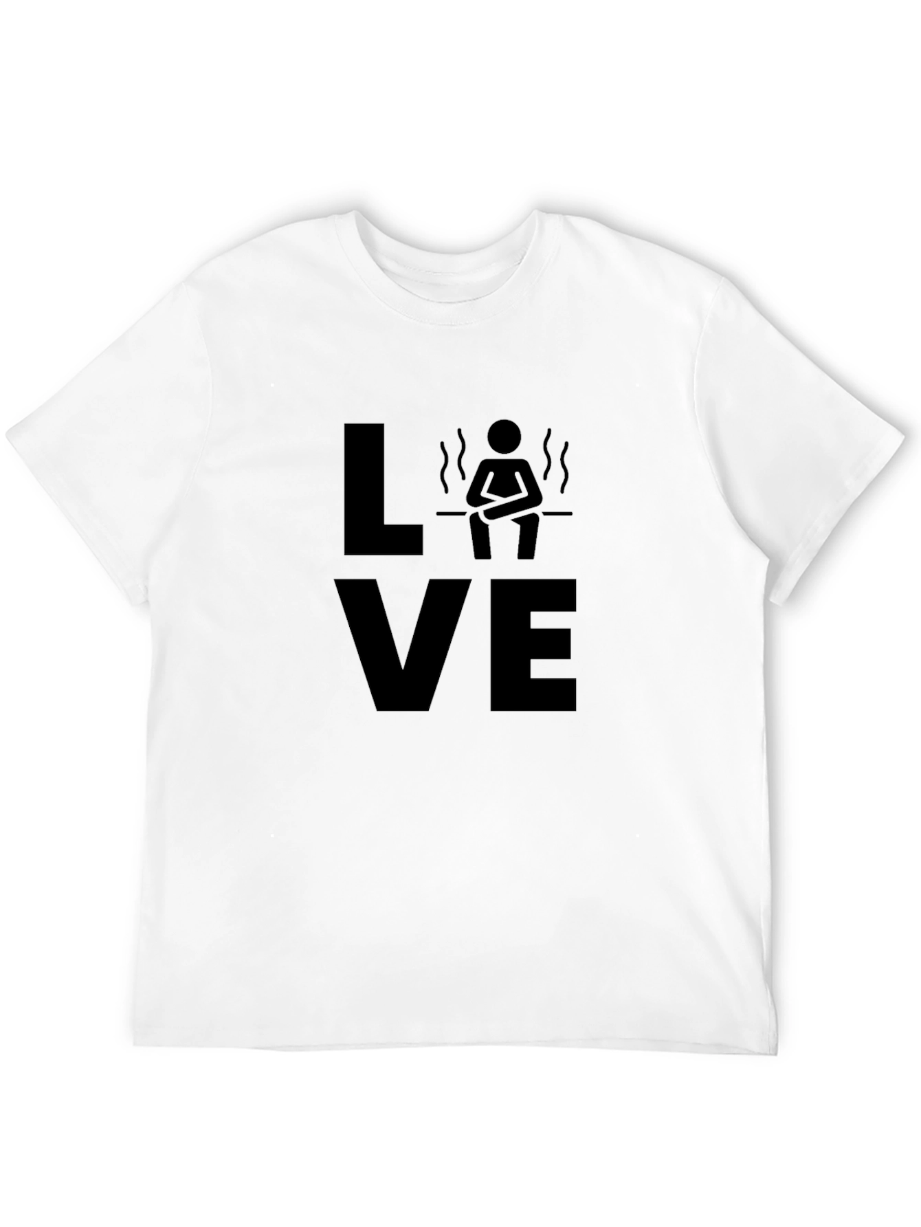 Love Sauna Black T-Shirt - Relaxation Design