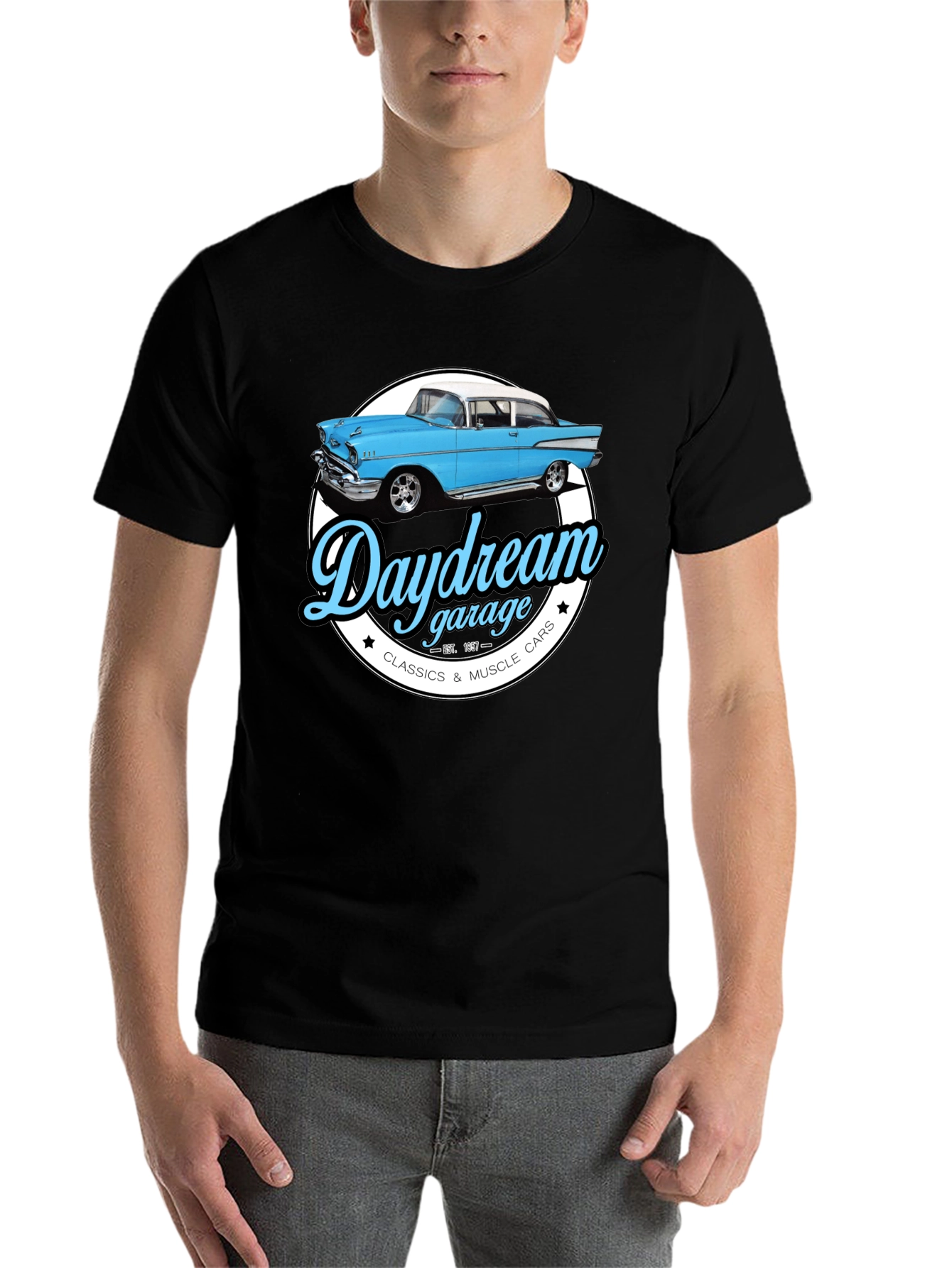 Daydream Garage Classic Car Graphic T-Shirt