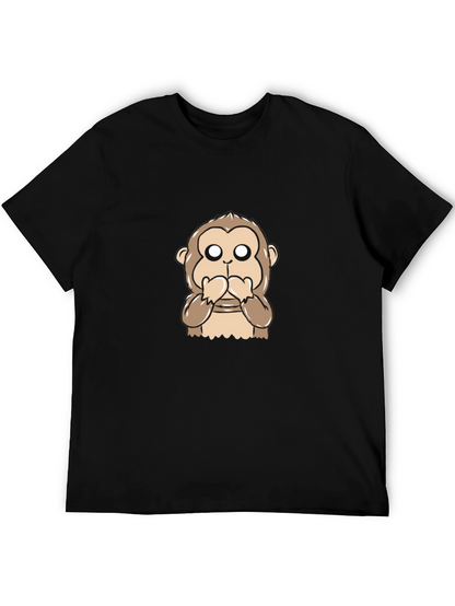 Speak No Evil Monkey Graphic T-Shirt