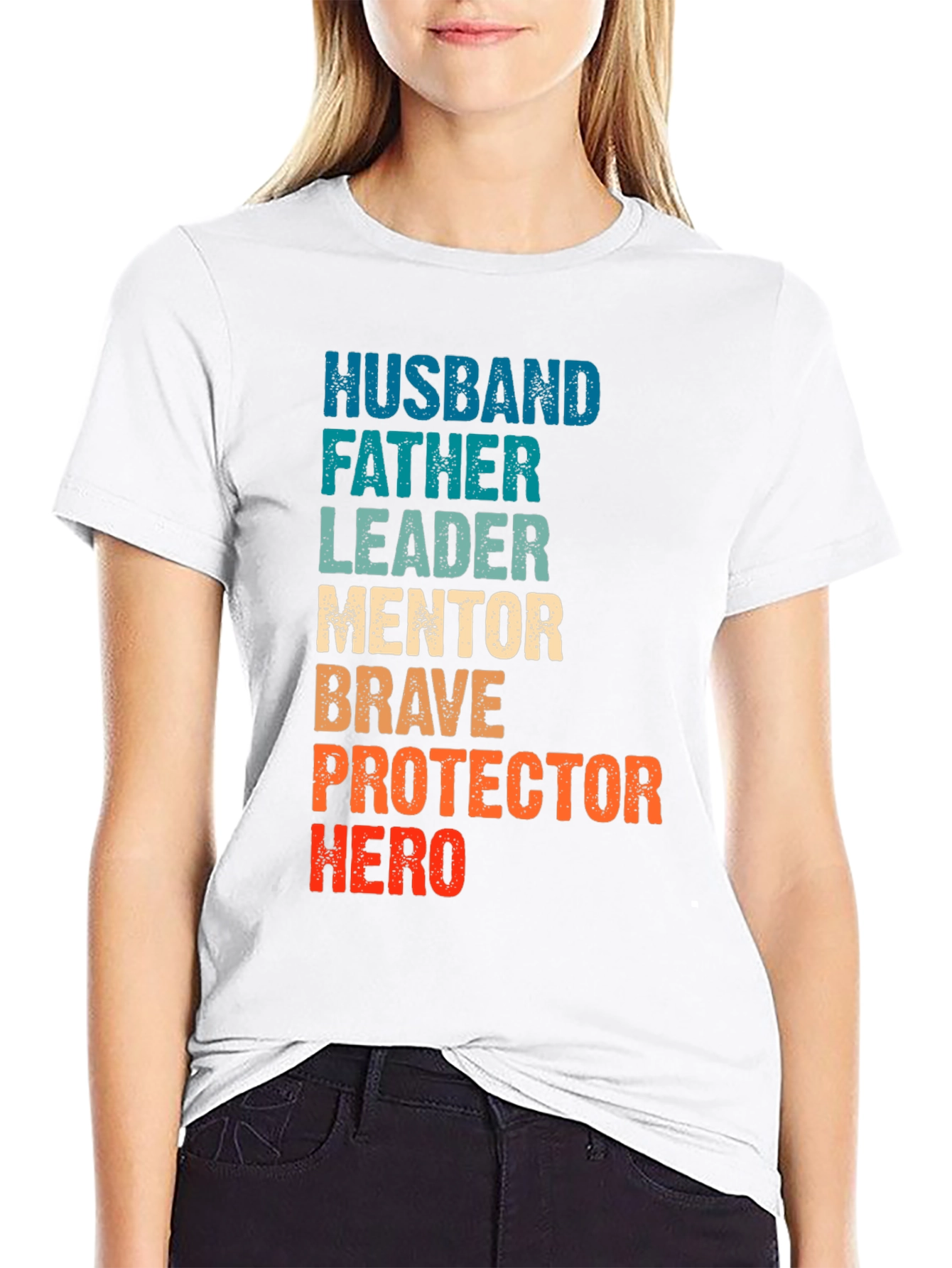 Husband Father Leader Hero Graphic Tee