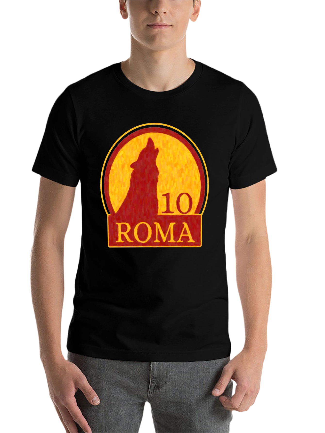 Roma 10 Wolf T-Shirt - Stylish Graphic Tee