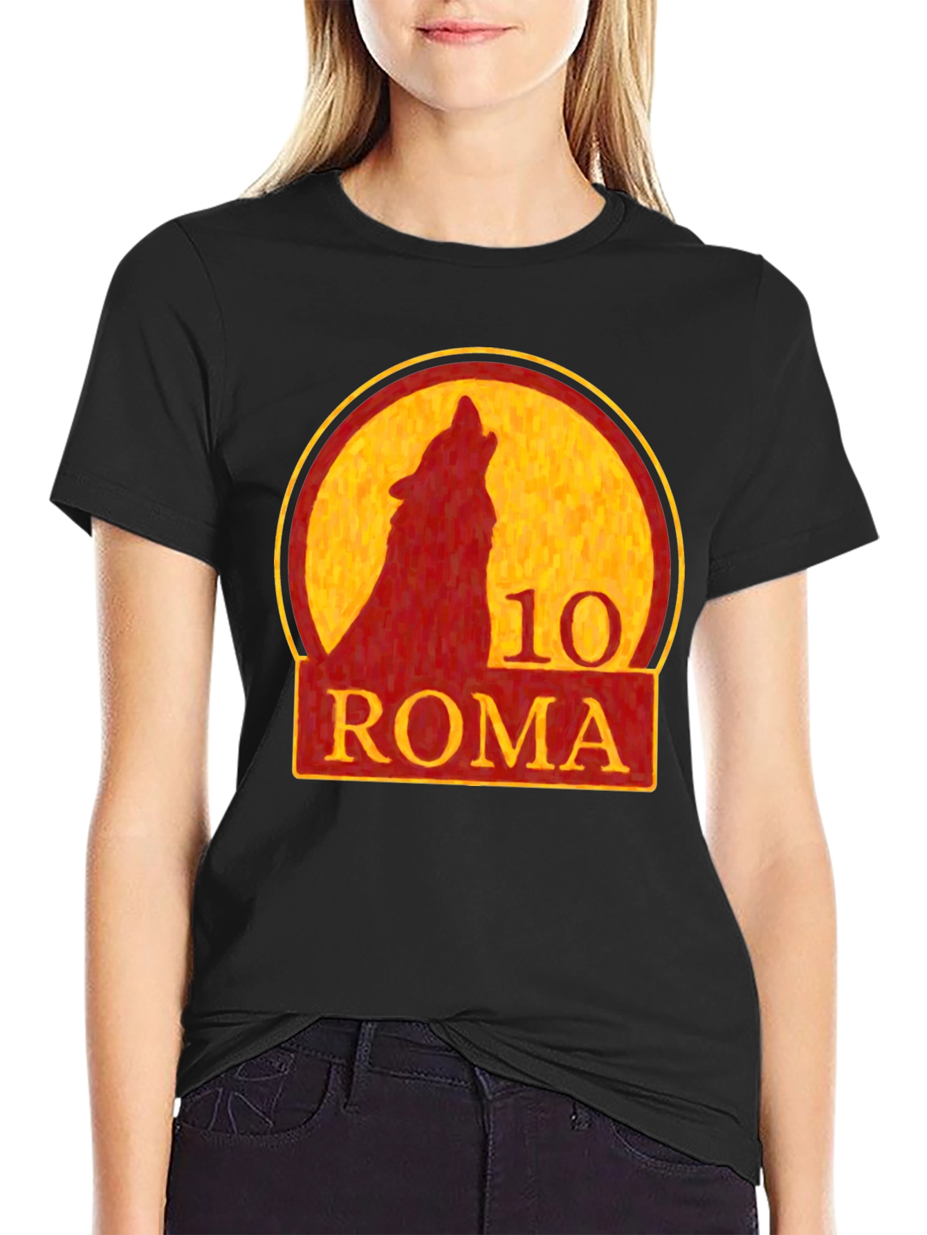 Roma 10 Wolf T-Shirt - Stylish Graphic Tee