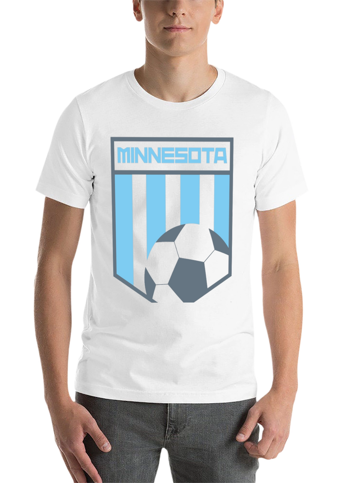 Minnesota Soccer Graphic Tee - Black Cotton T-Shirt