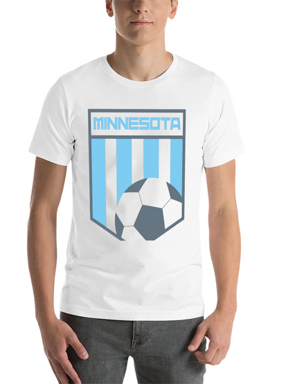Minnesota Soccer Graphic Tee - Black Cotton T-Shirt