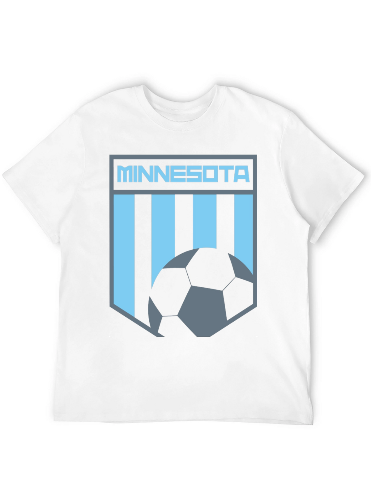 Minnesota Soccer Graphic Tee - Black Cotton T-Shirt