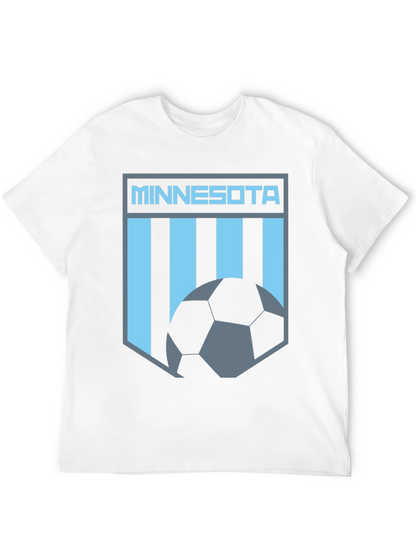 Minnesota Soccer Graphic Tee - Black Cotton T-Shirt